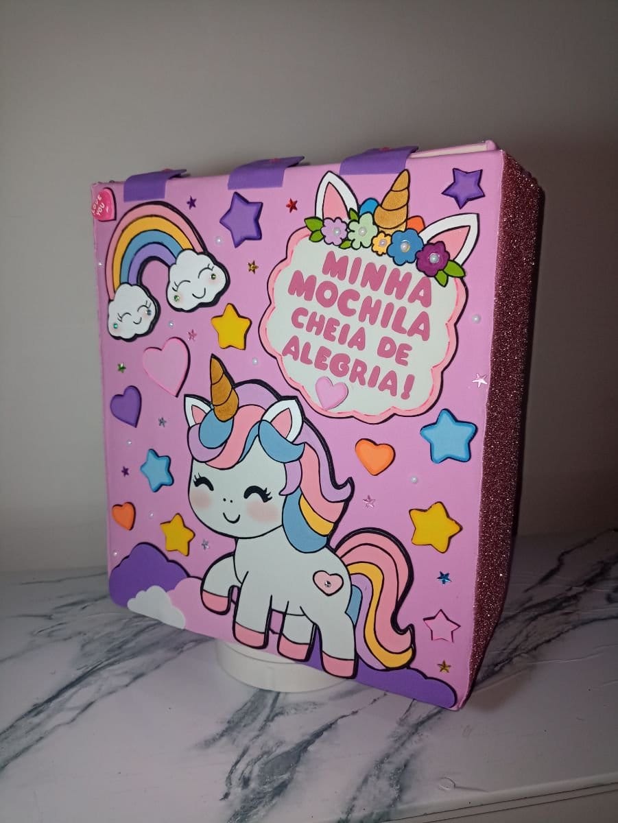 MOCHILA MALUCA "UNICÓRNIO" 🦄 - Foto 3