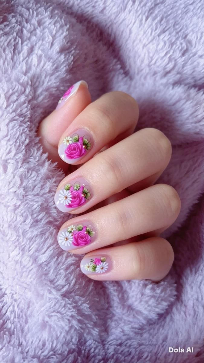 Adesivos artesanais 5 pares rosa pink - Foto 2