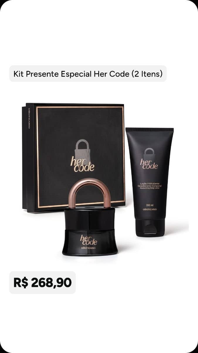 Kit perfume e hidratante hercode