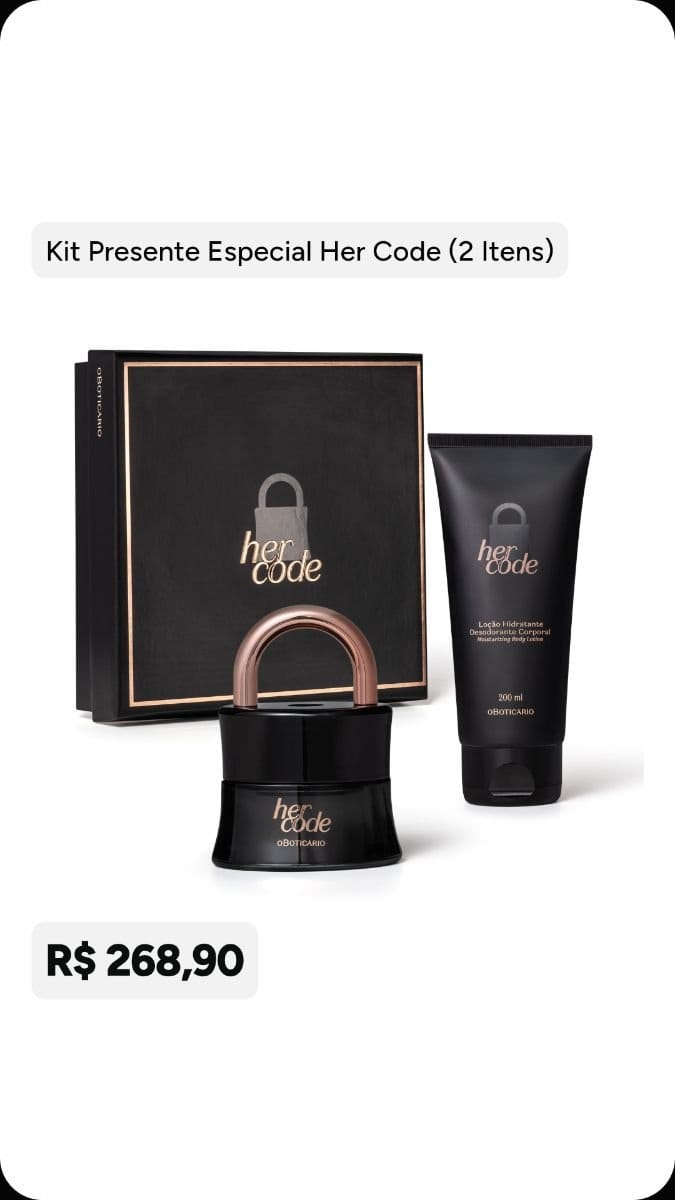 Kit perfume e hidratante hercode - Foto 1