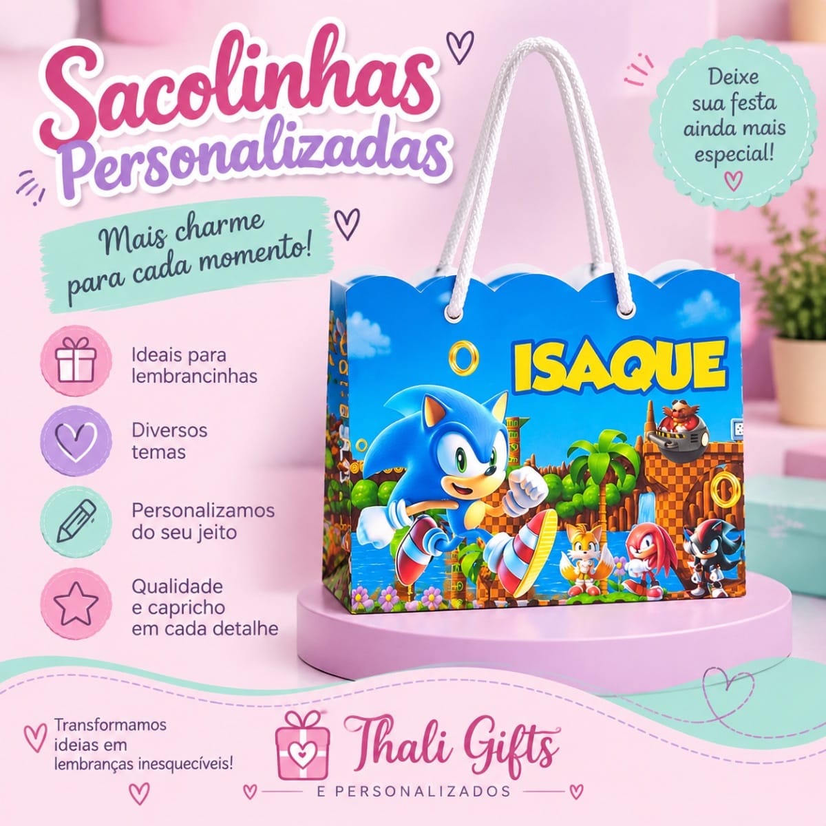 Sacolinha surpresa personalizada - Foto 1