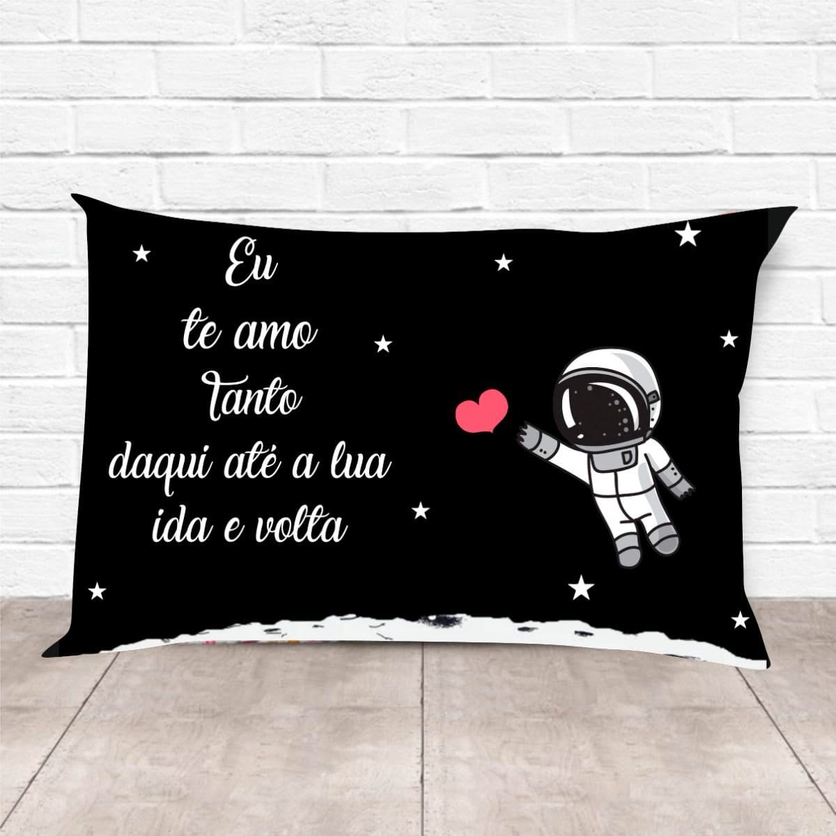 Almofada Eu te Amo daqui até a lua Tamanho 30x20cm - Foto 1