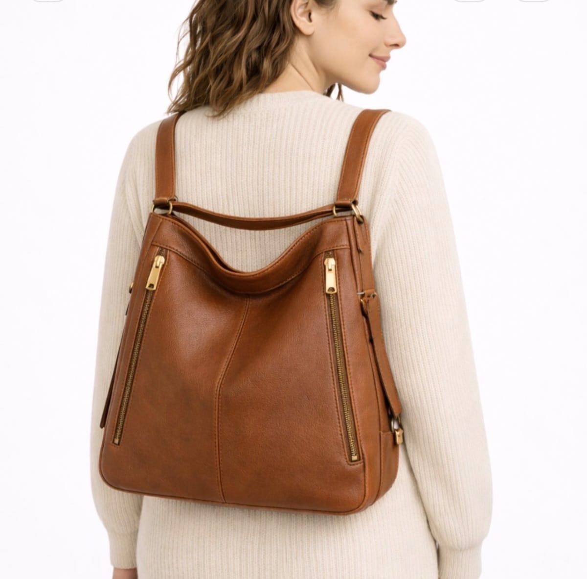Bolsa grande caramelo - Foto 1