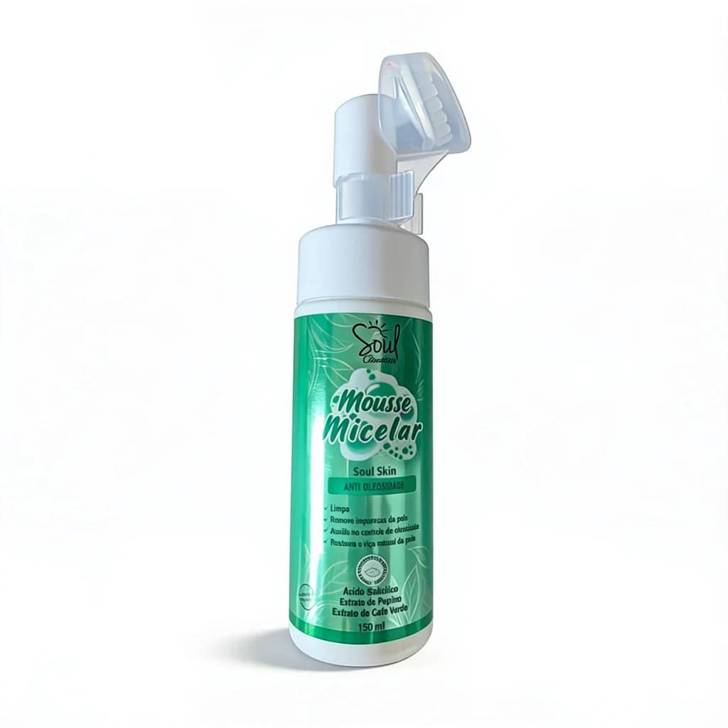Mousse micelar anti oleosidade - Soul cosméticos