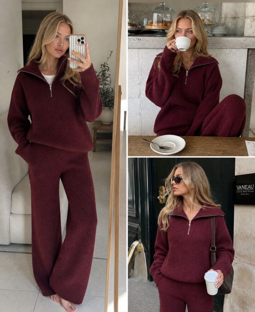 Conjunto tricot mousse encorpado. - Foto 2