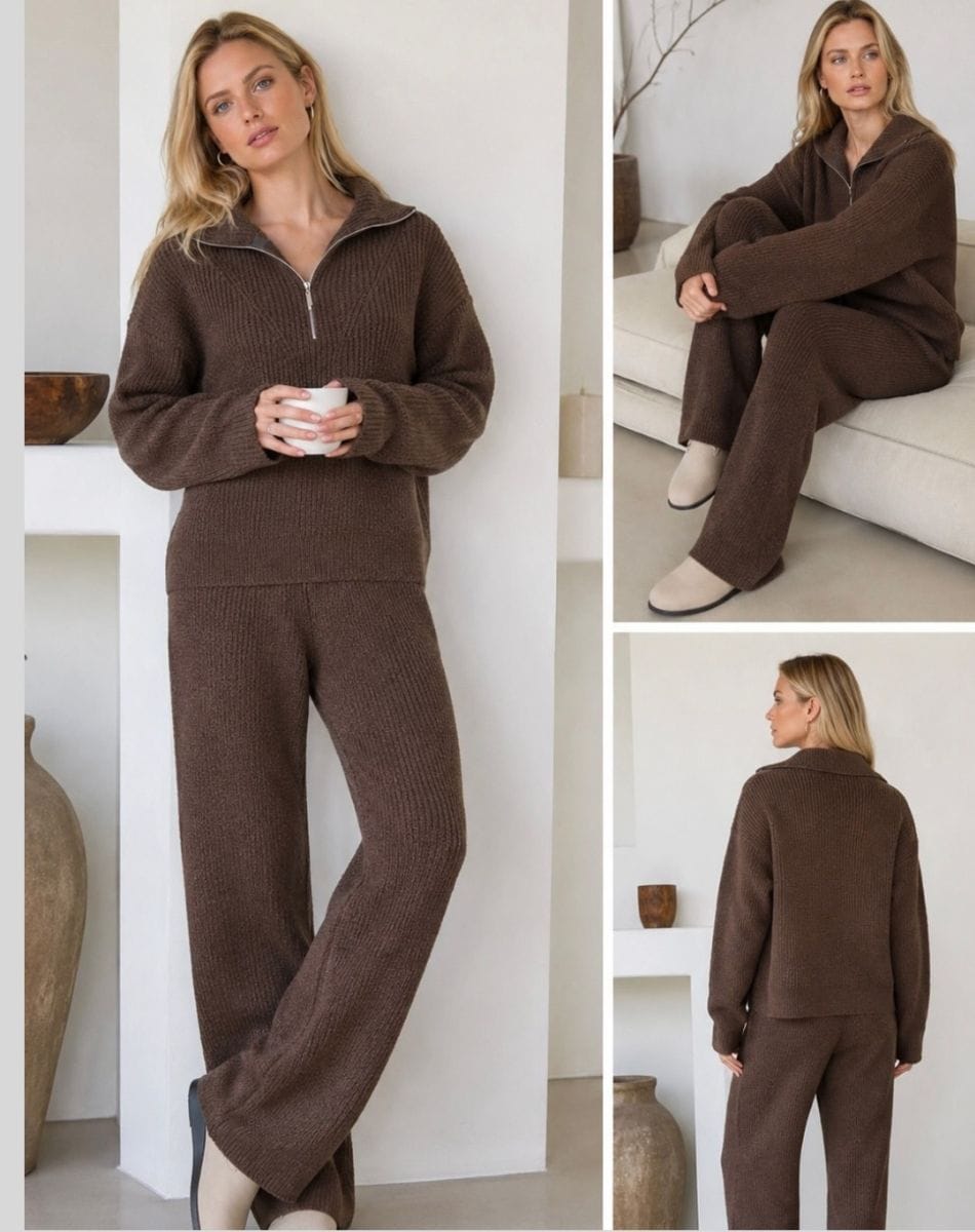Conjunto tricot mousse encorpado. - Foto 1
