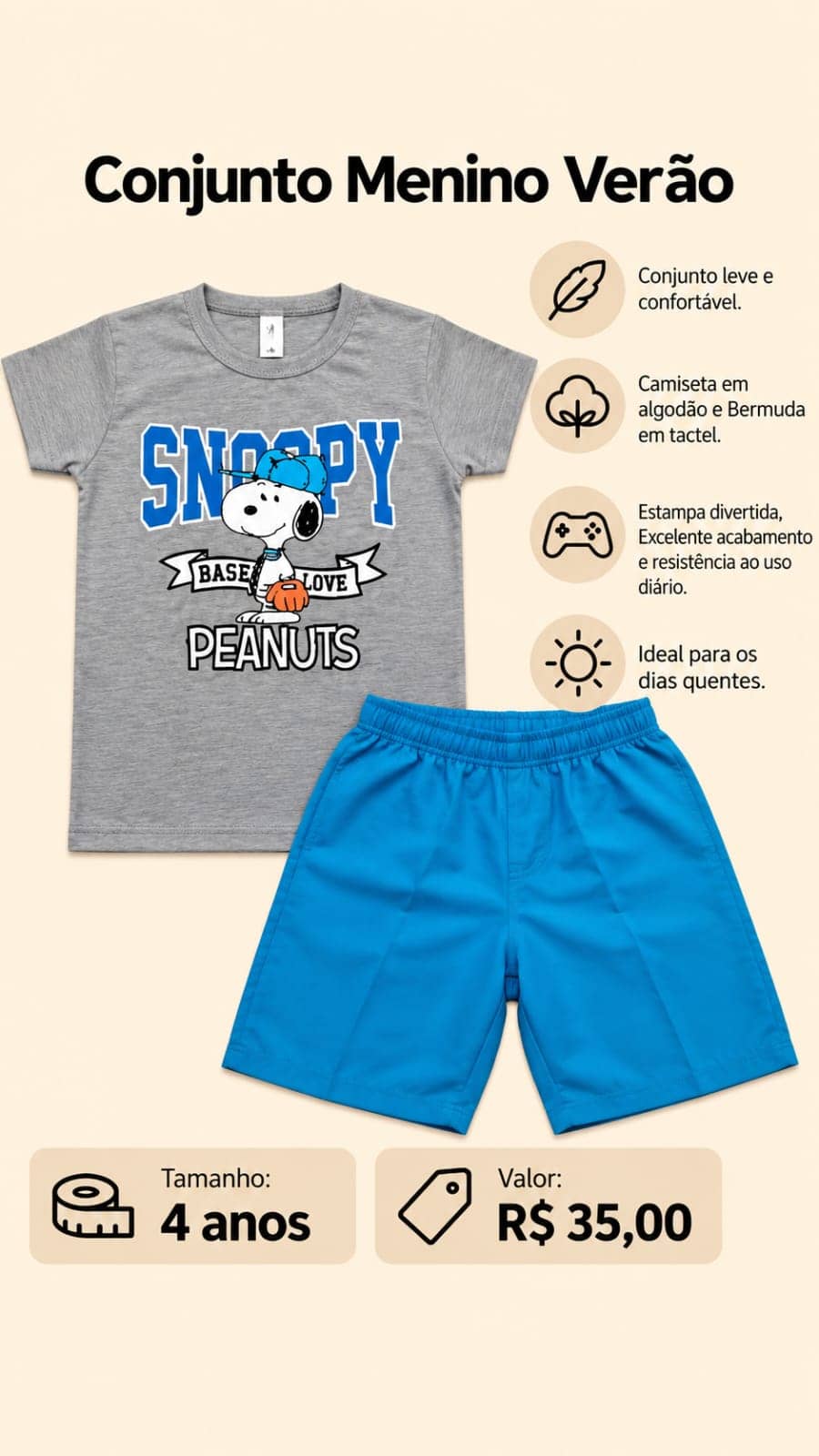 Conjunto Verão Menino