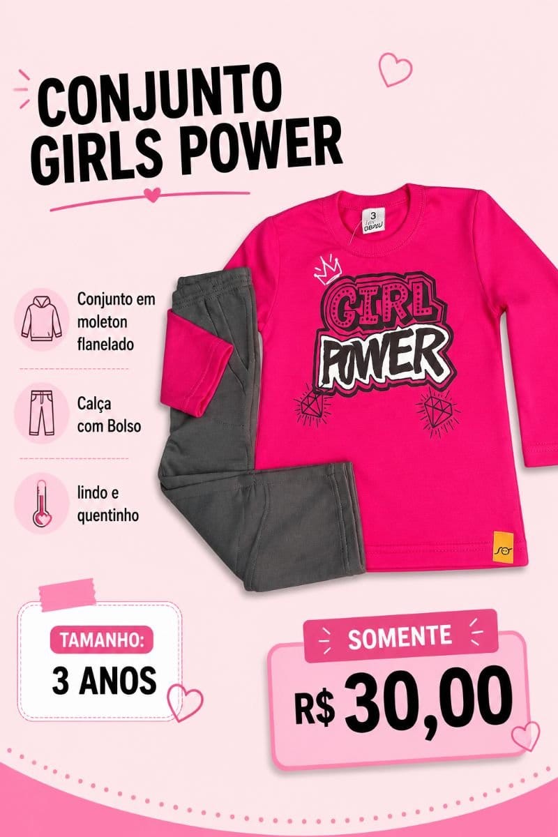 Conjunto Girls Power - Foto 1