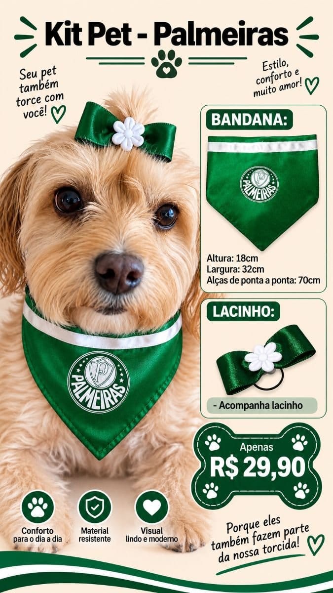 Kit Pet - Palmeiras - Foto 1