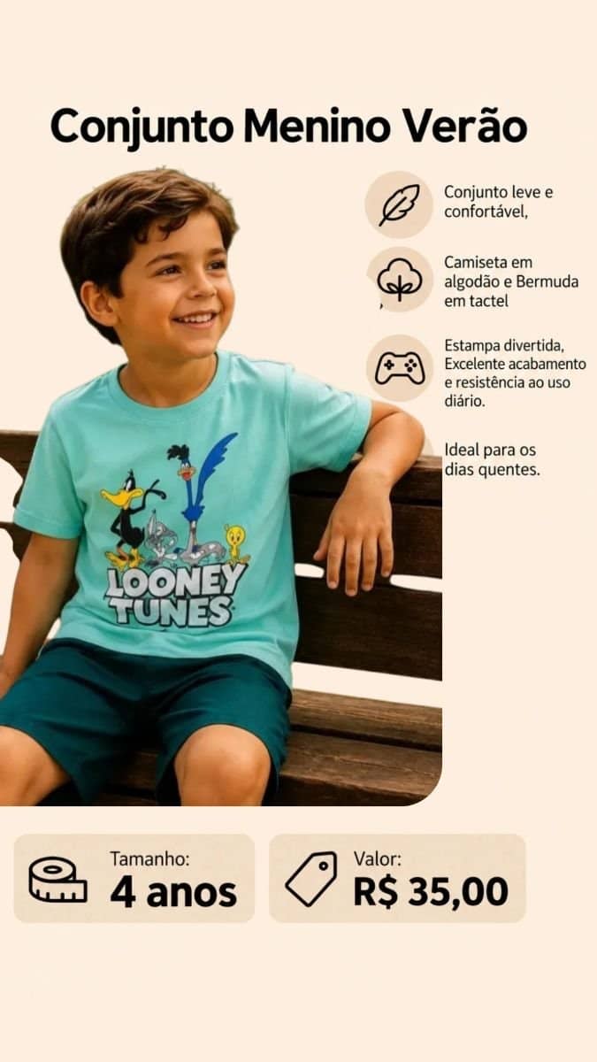 Conjunto Menino Verão