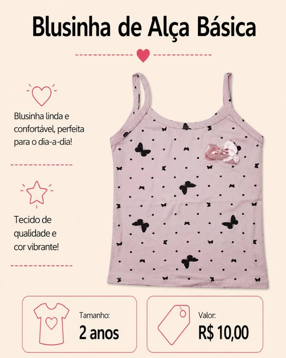 Blusa de Alça Básica