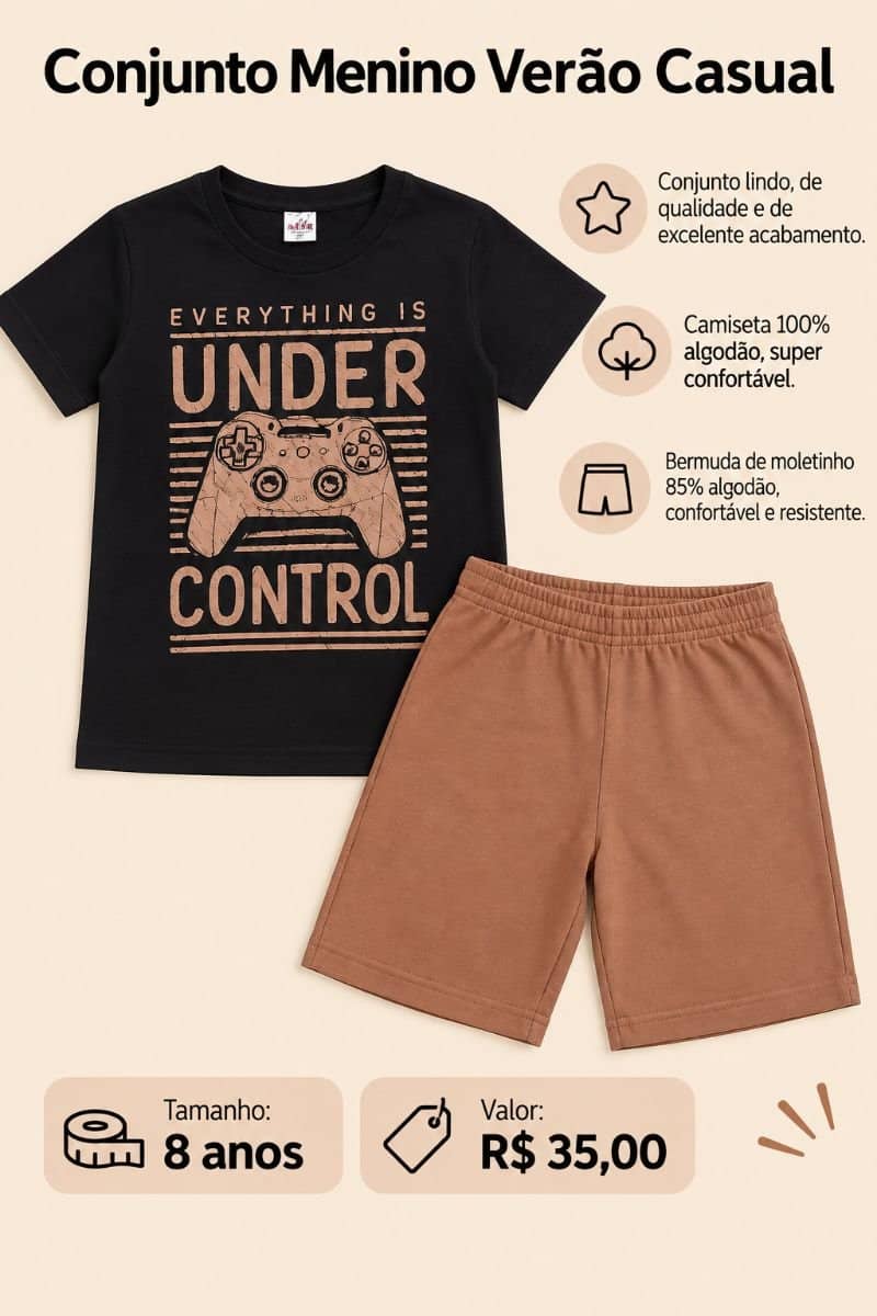 Conjunto Menino Verão - Casual
