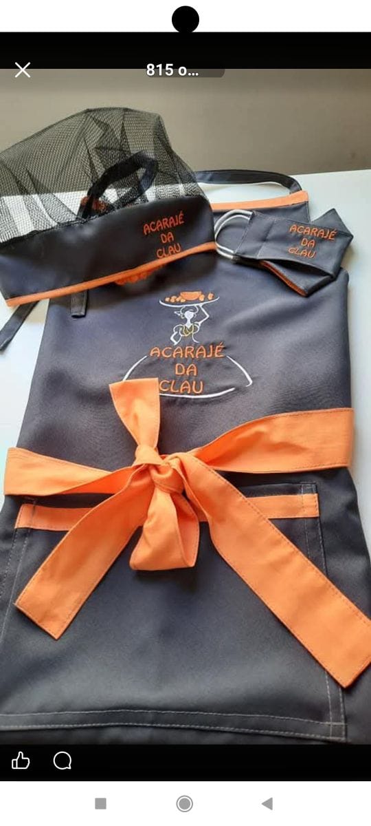 Kit de avental e touca - Foto 1
