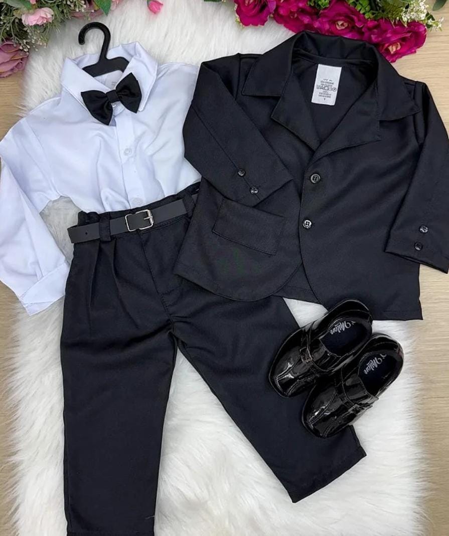 Conjunto paletó preto - Foto 1