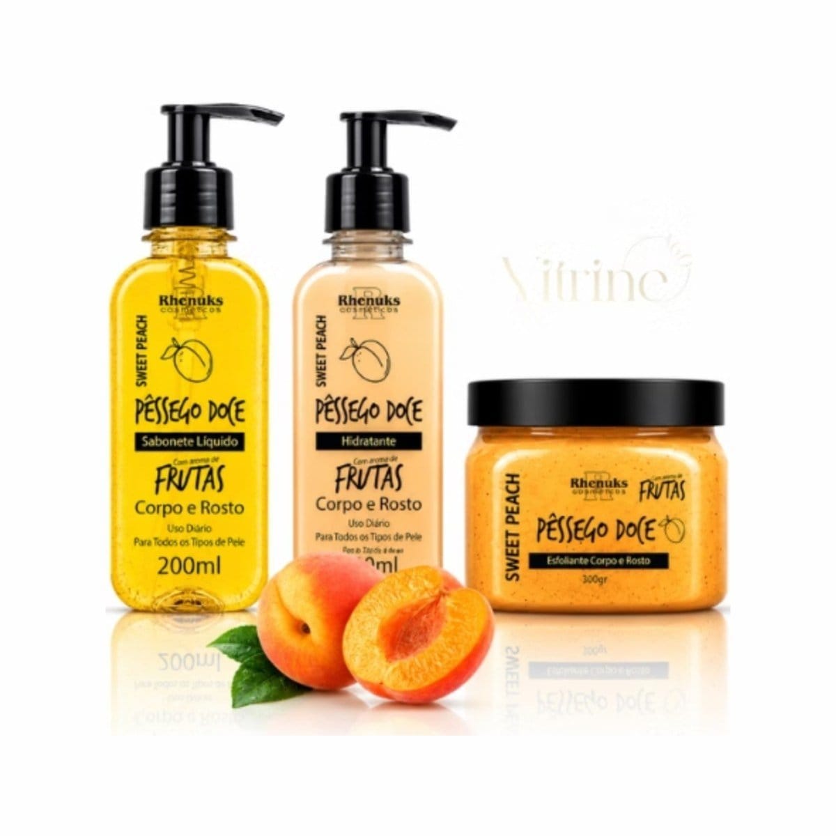 kit Rhenuks Frutas Pêssego Doce - Foto 1
