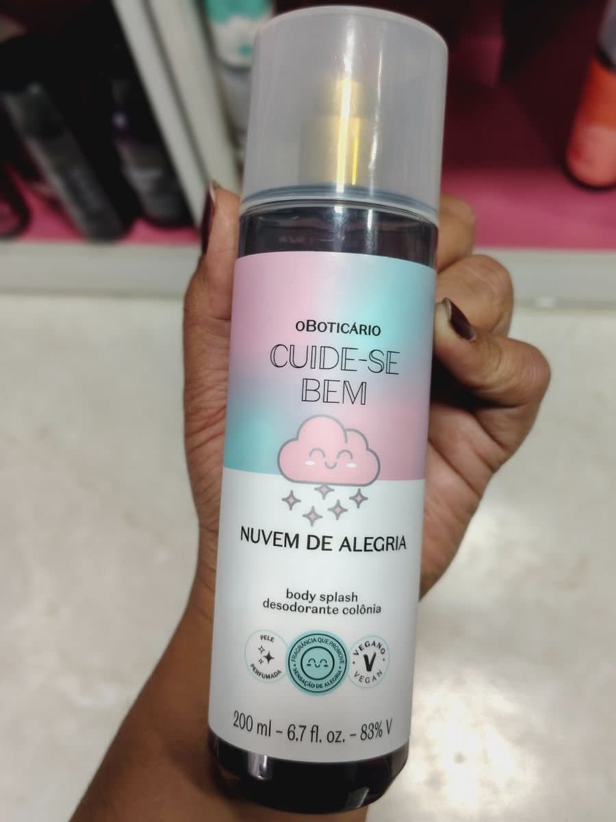 Body Splash nuvem de alegria cuide-se bem