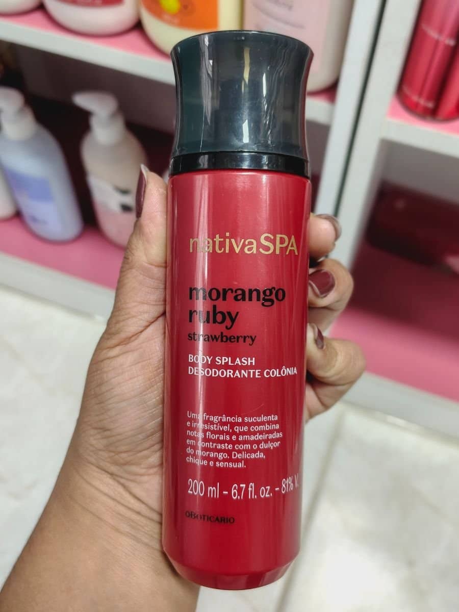 Body Spray NativaSPA morango Ruby