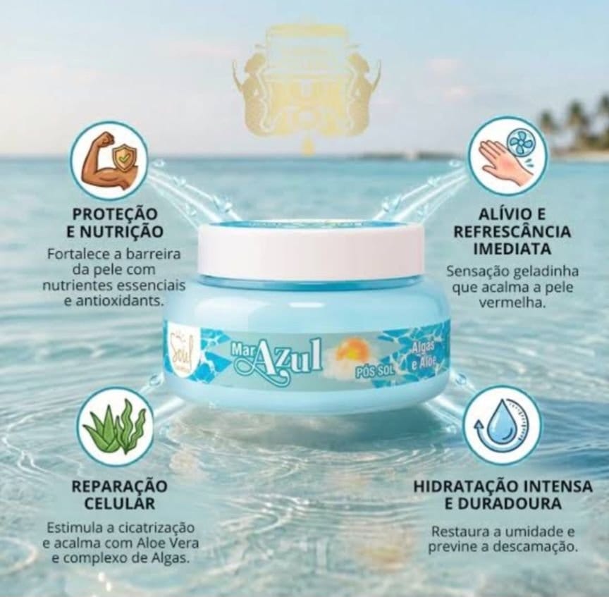 Geleia Hidrat Corporal Mar Azul - Foto 1