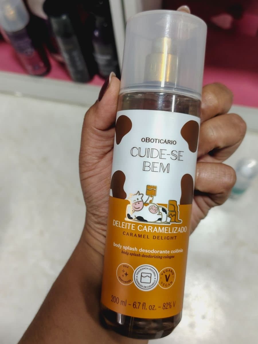 Body Splash Deleite caramelizado cuide-se bem
