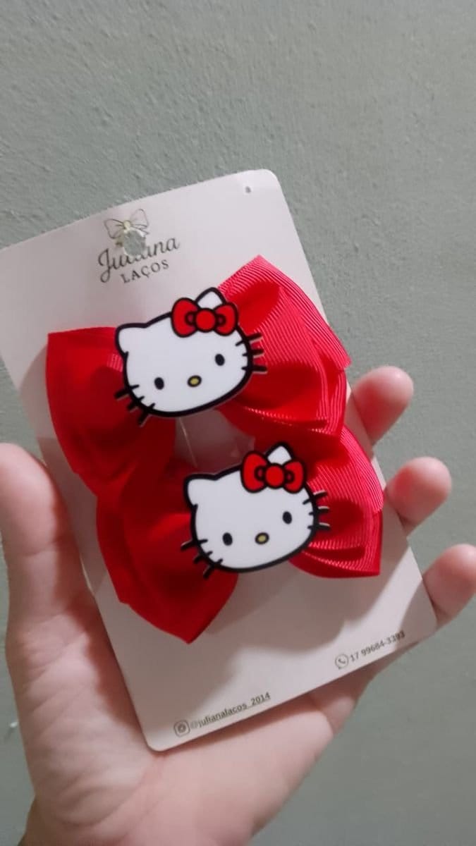 Laço parzinho hello kitty - Foto 2