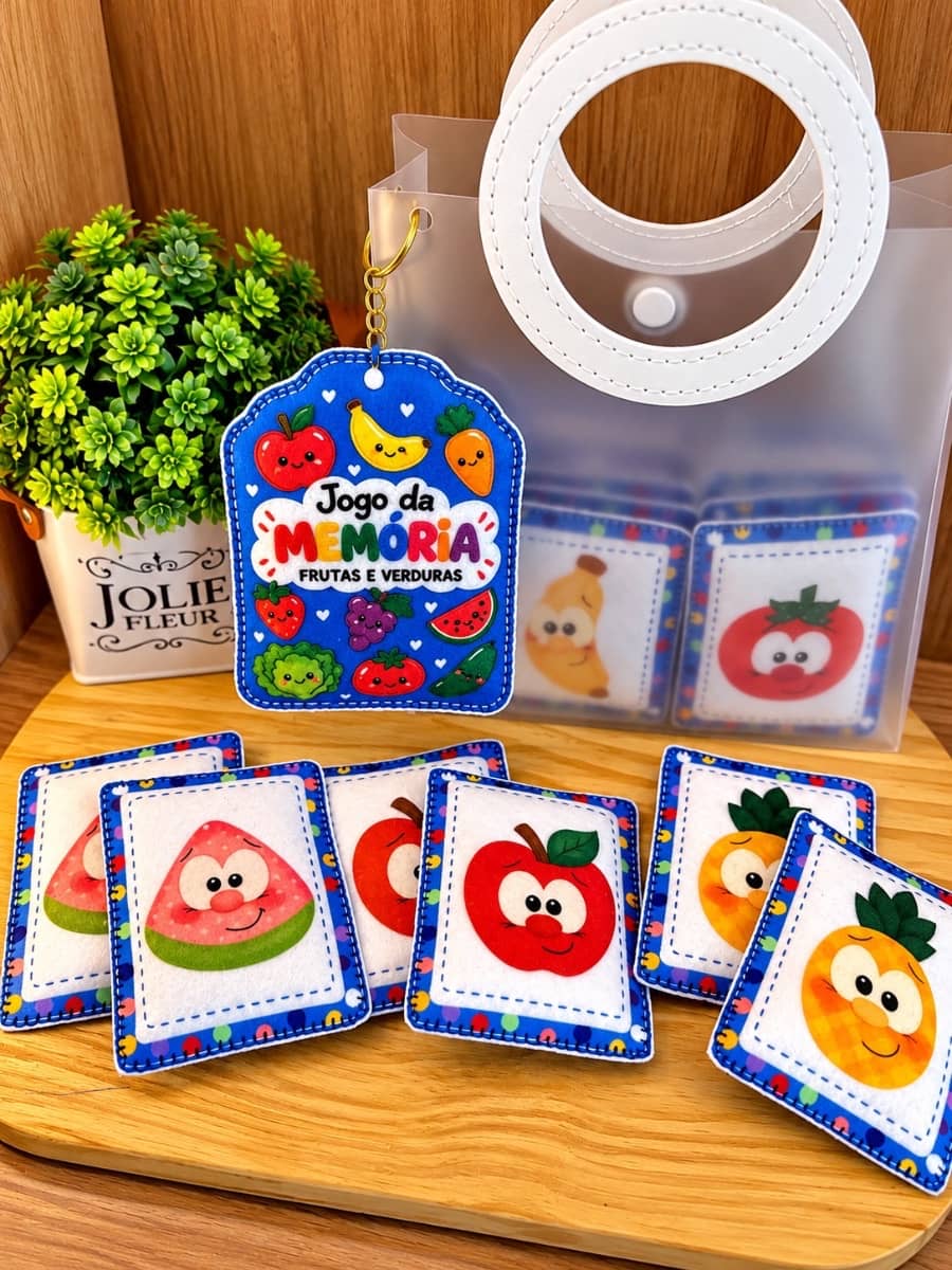 Jogo da memória frutas e verduras