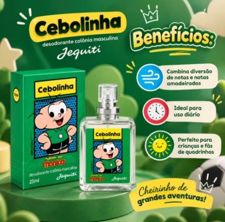 💙 Colônia Cebolinha Jequiti – 25 ml