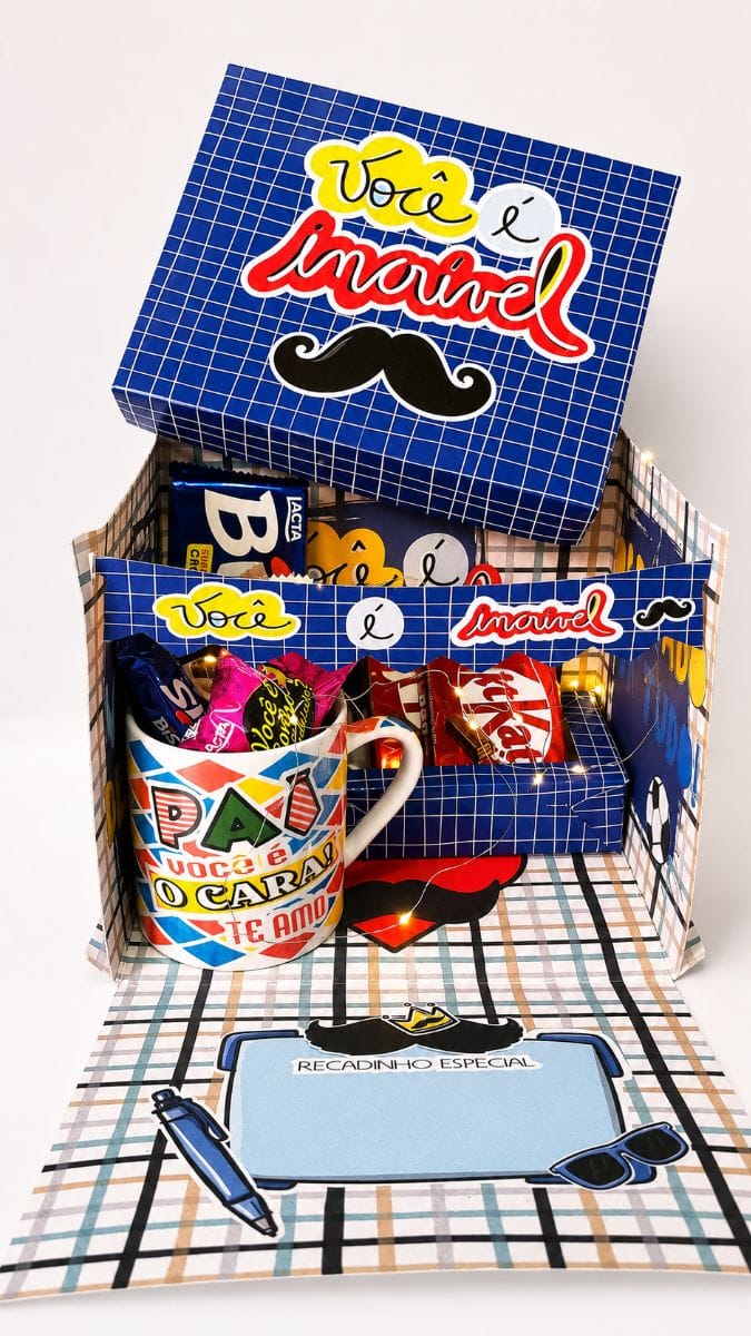 Kit presente "você é incrível " caneca e chocolate - Foto 1