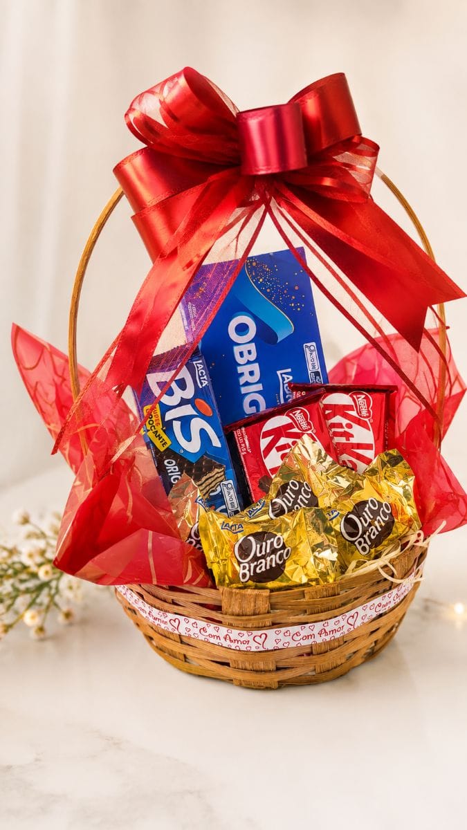 Cesta de Chocolates – Um Presente Delicioso e Cheio de Carinho! 💝 - Foto 2