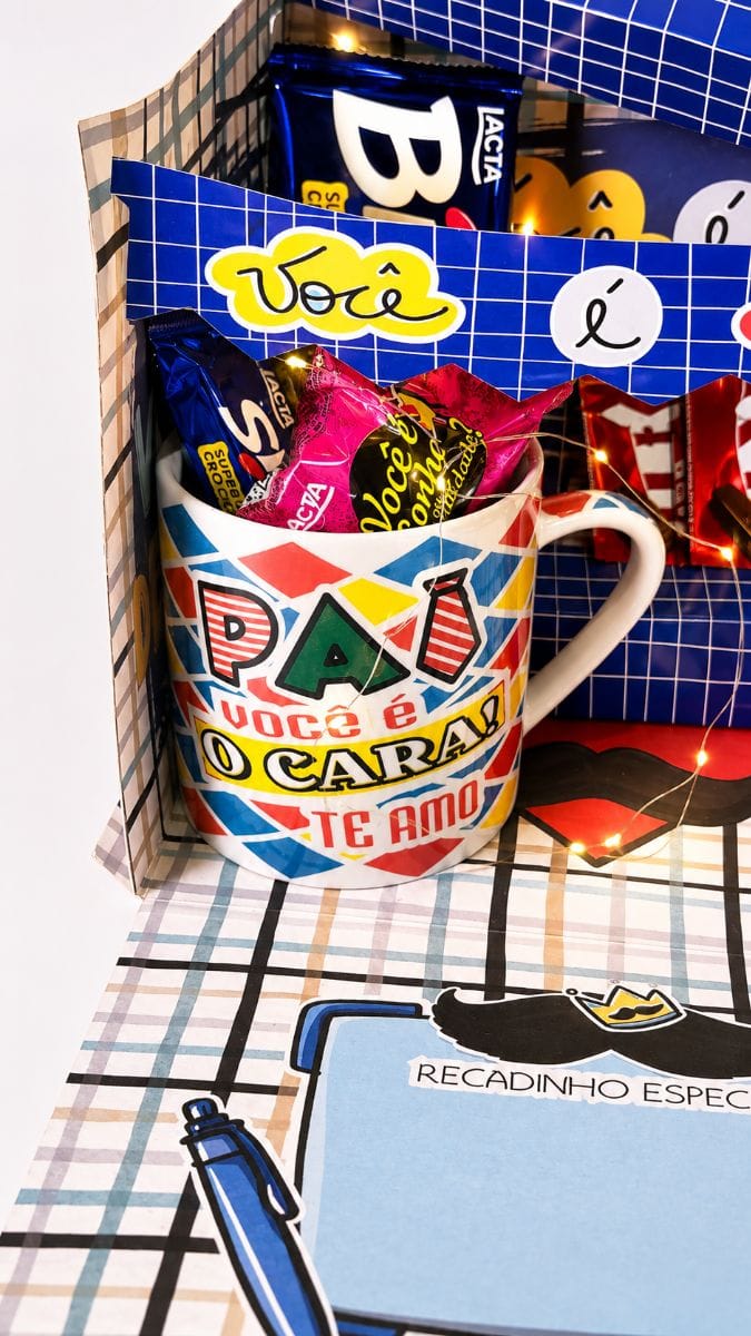 Kit presente "você é incrível " caneca e chocolate - Foto 3