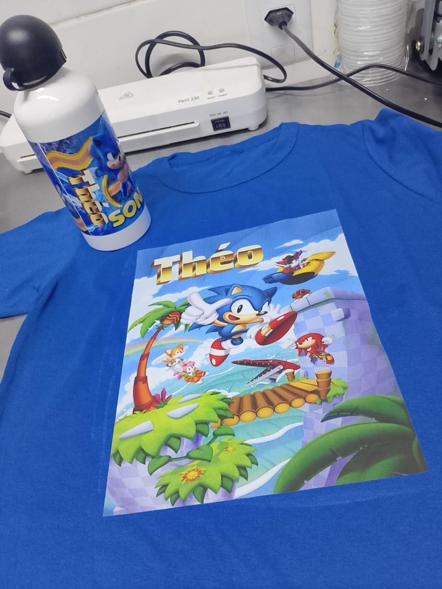 Camisa infantil + Garrafa - Foto 1