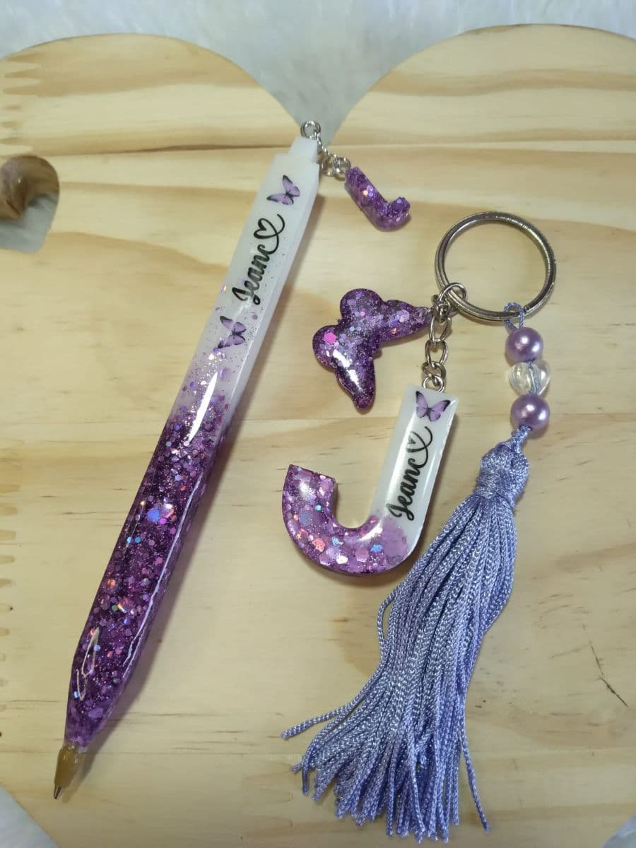 kit chaveiro e caneta