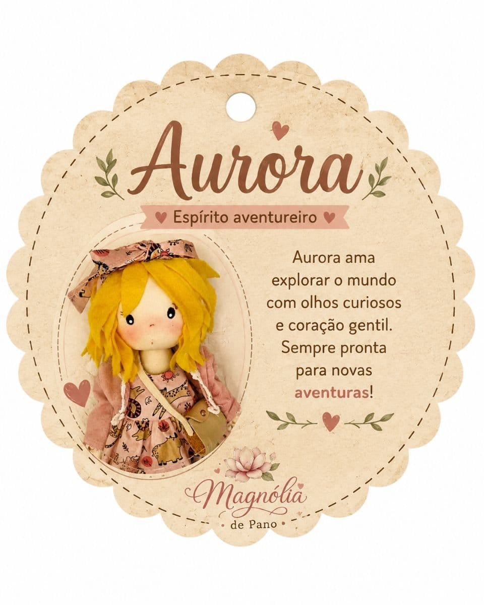 Boneca de pano Aurora - Foto 3