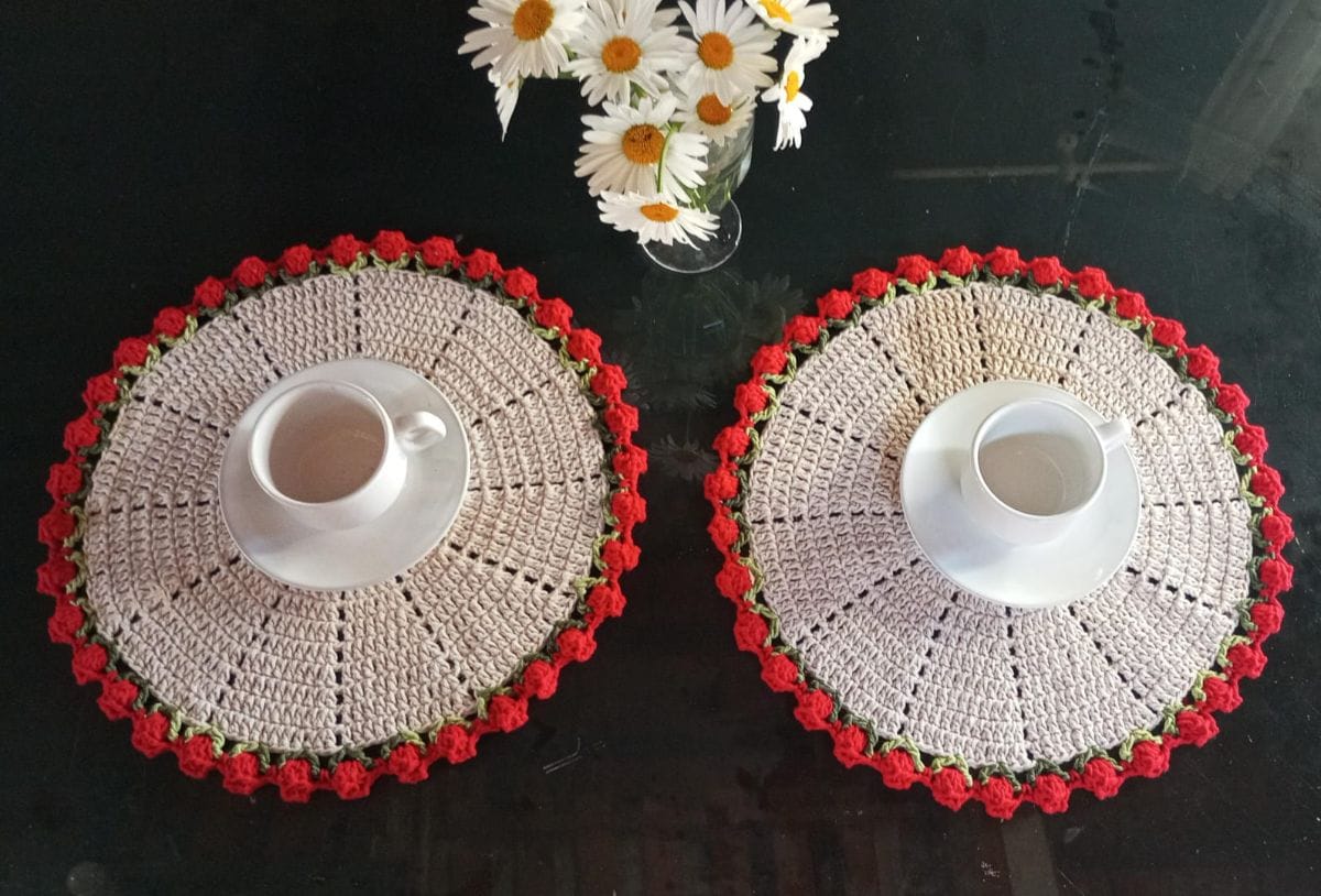 Americano/souplast de crochê tulipa - Foto 2