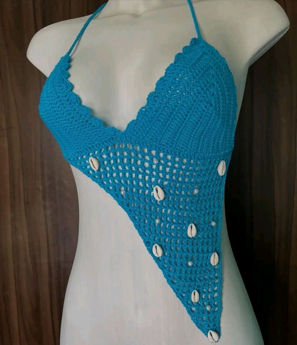 Cropped nas cores branco azul vermelho e Rosa tamanhos variados - Foto 4