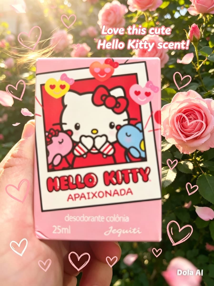 Desodorante colônia Hello Kitty apaixonada