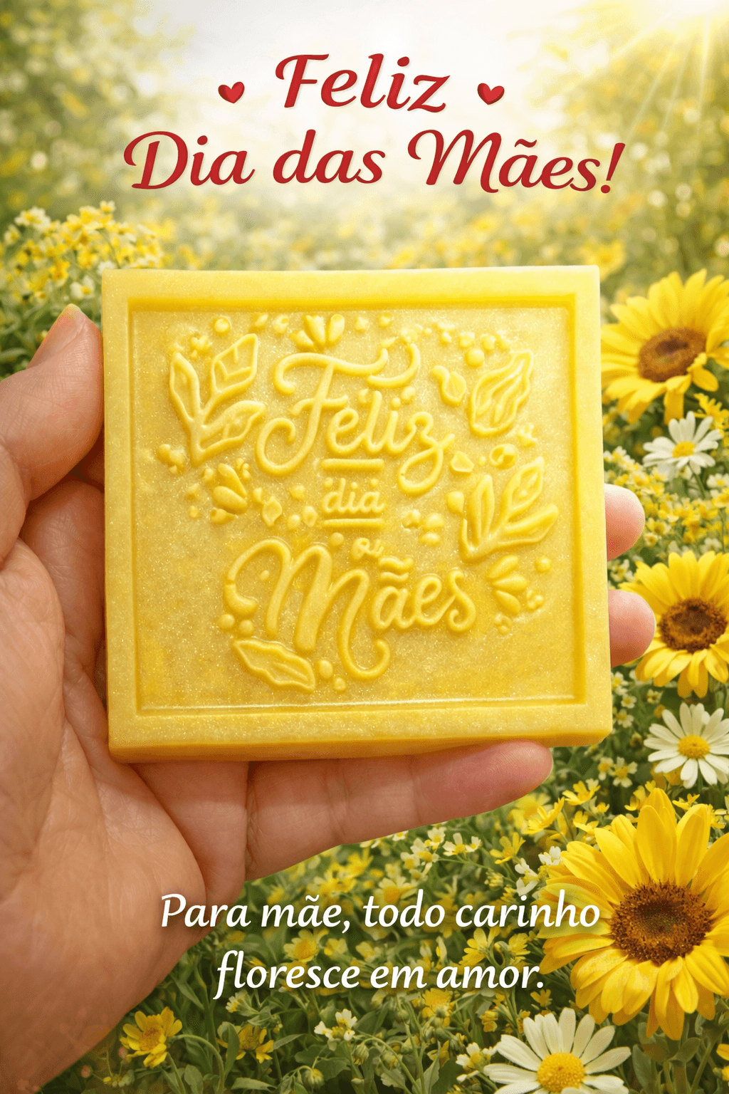 Sabonete Feliz dia das mães