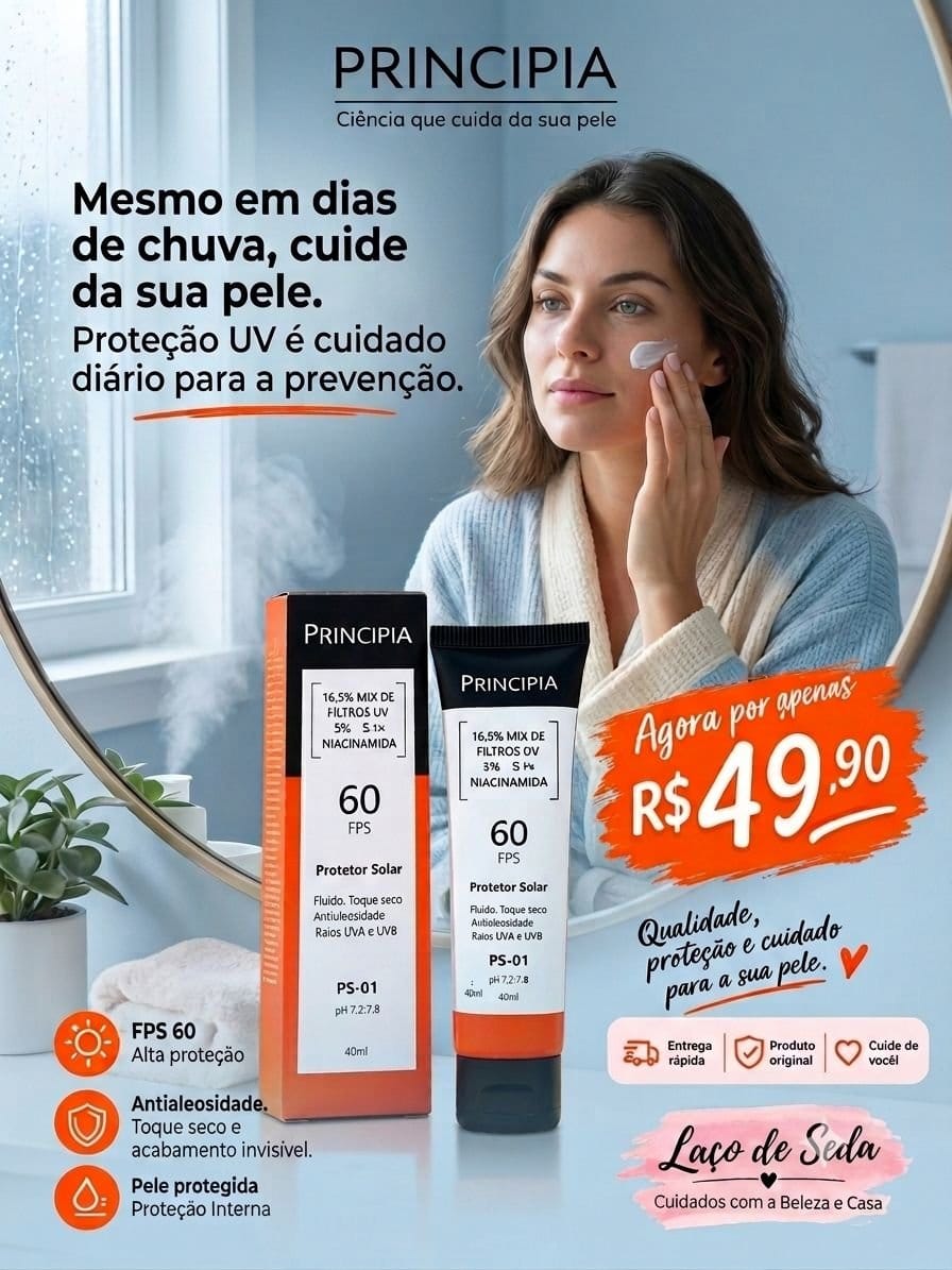 Protetor solar Principia fator 60 sem cor - Foto 2