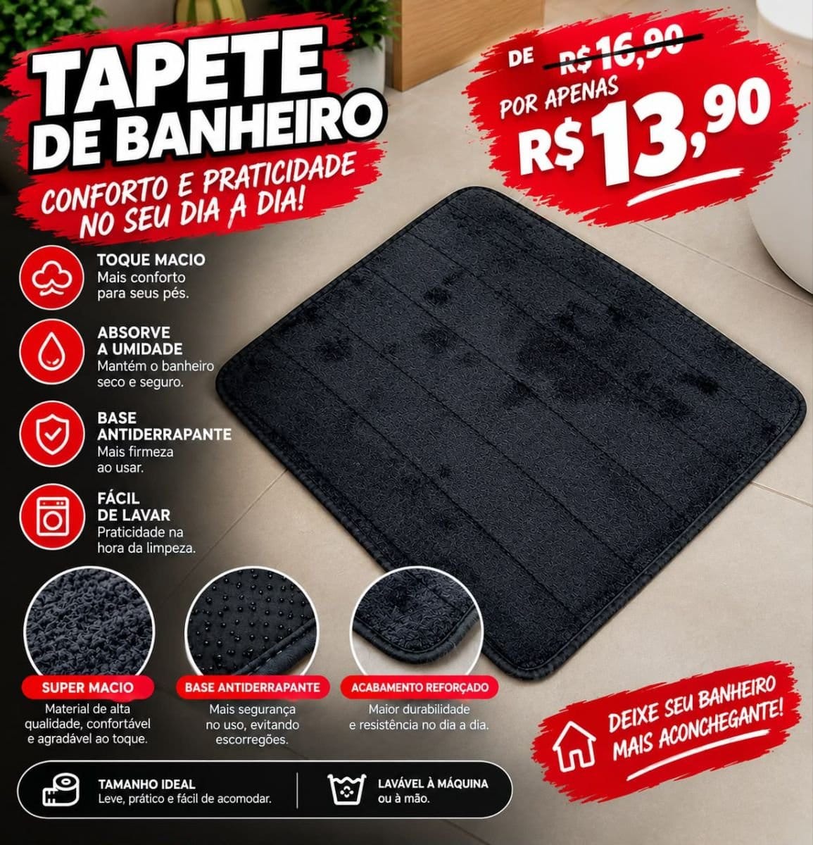 Tapete de banheiro - Foto 1