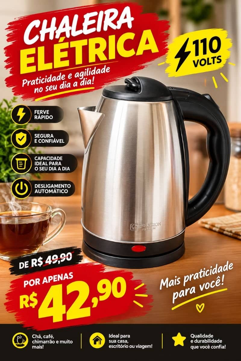 CHALEIRA ELÉTRICA 110V