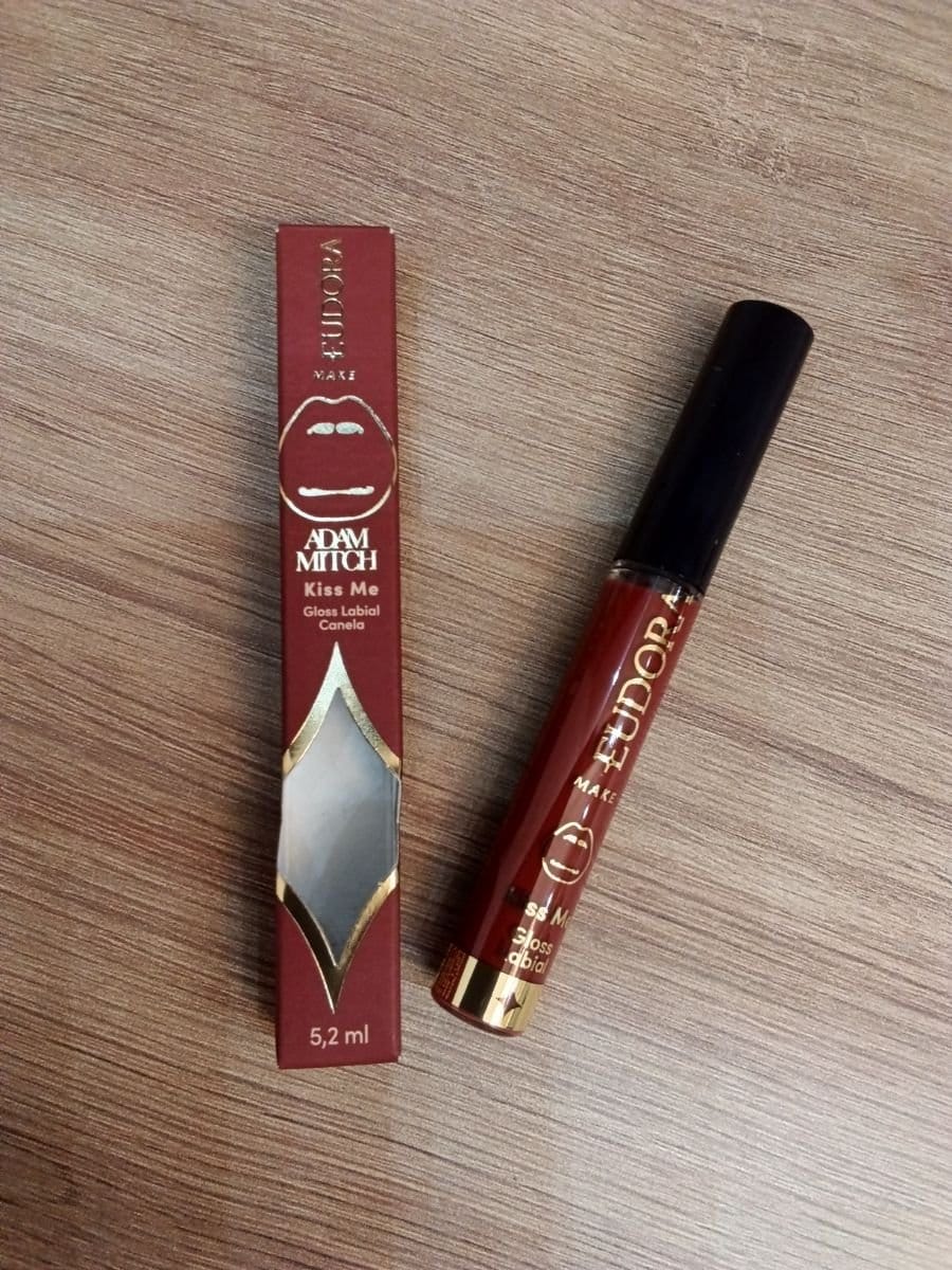 Batom gloss labial canela ou vanila caramelo - Foto 2