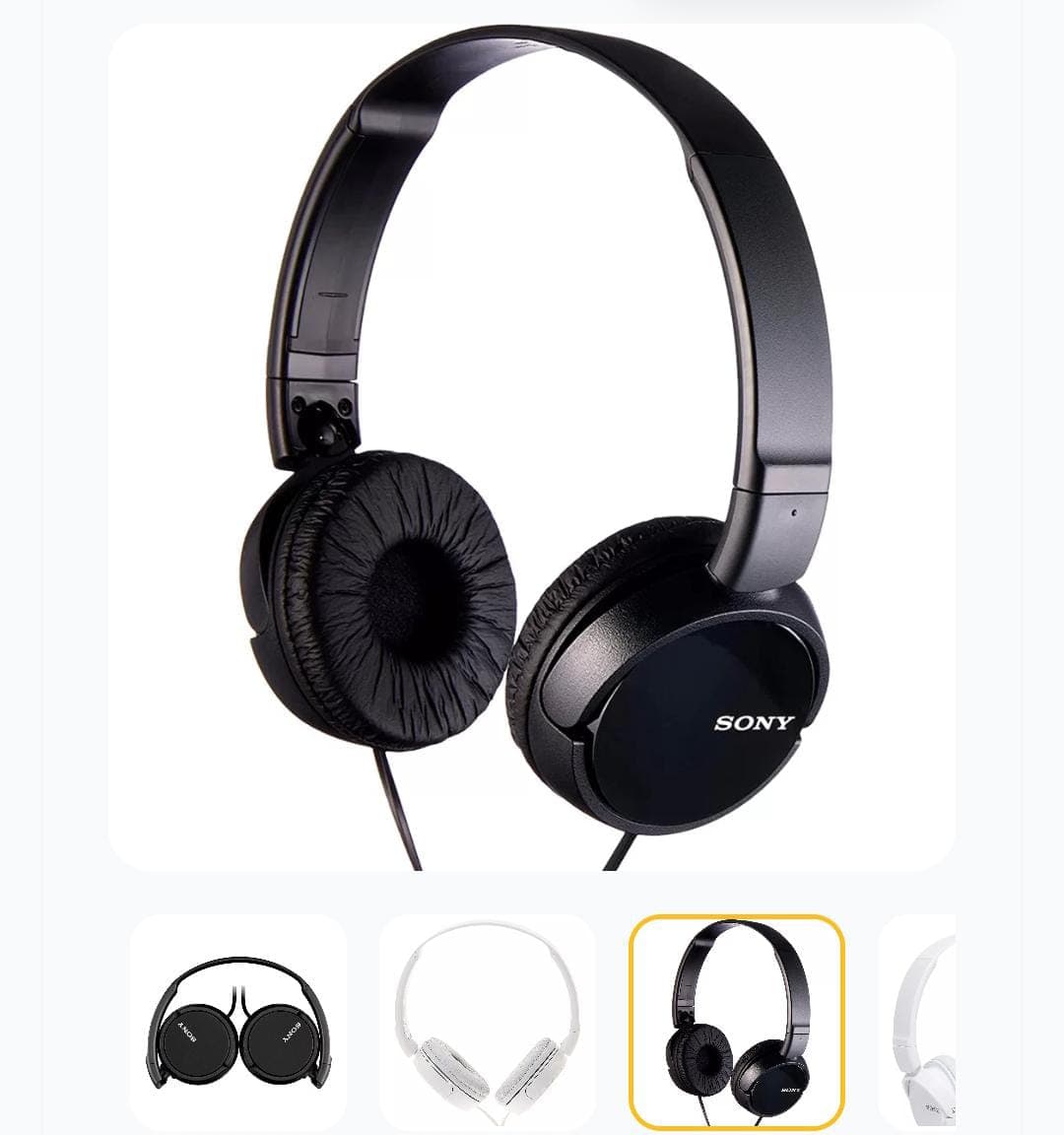 Fone de Ouvido On-Ear Sony MDR-ZX110