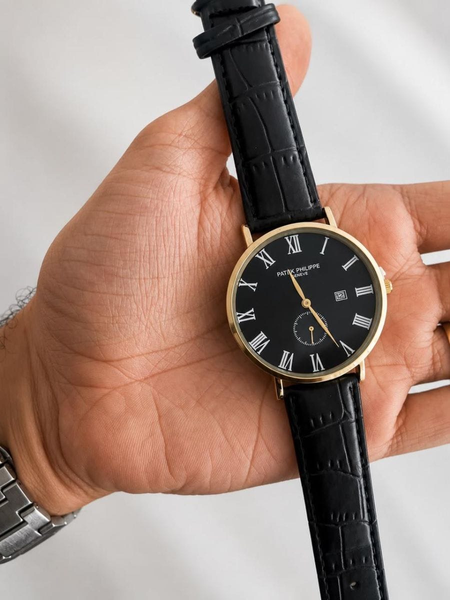 *🚨NOVIDADE🚨* ⌚️ *PATEK PHILIPPE* ⤹🅓🅔🅢🅒🅡🅘🅒̧🅐̃🅞 ➟ PRIMEIRA LINHA ➟ A BATERIA ➟ RESISTENTE A ÁGUA ➟ FUNCIONAL ➟ PULSEIRA DE COURO ➟ ELEGANTE - Foto 1