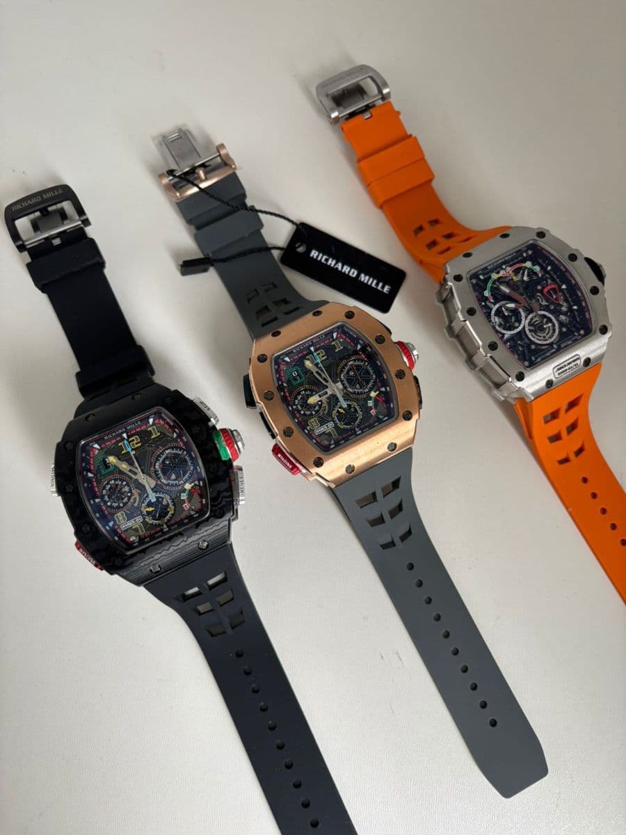 Relógio Richard Miller - Premium top ✨✨ Pulseira Borracha Diversas cores 🤩
