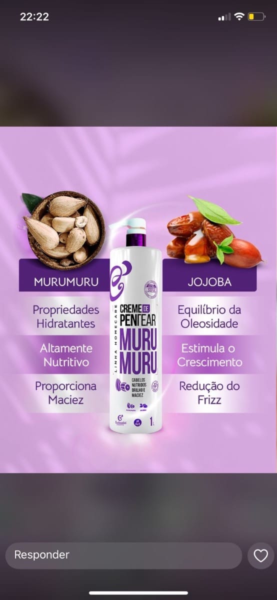 Creme pentear ativador cachos - Foto 1