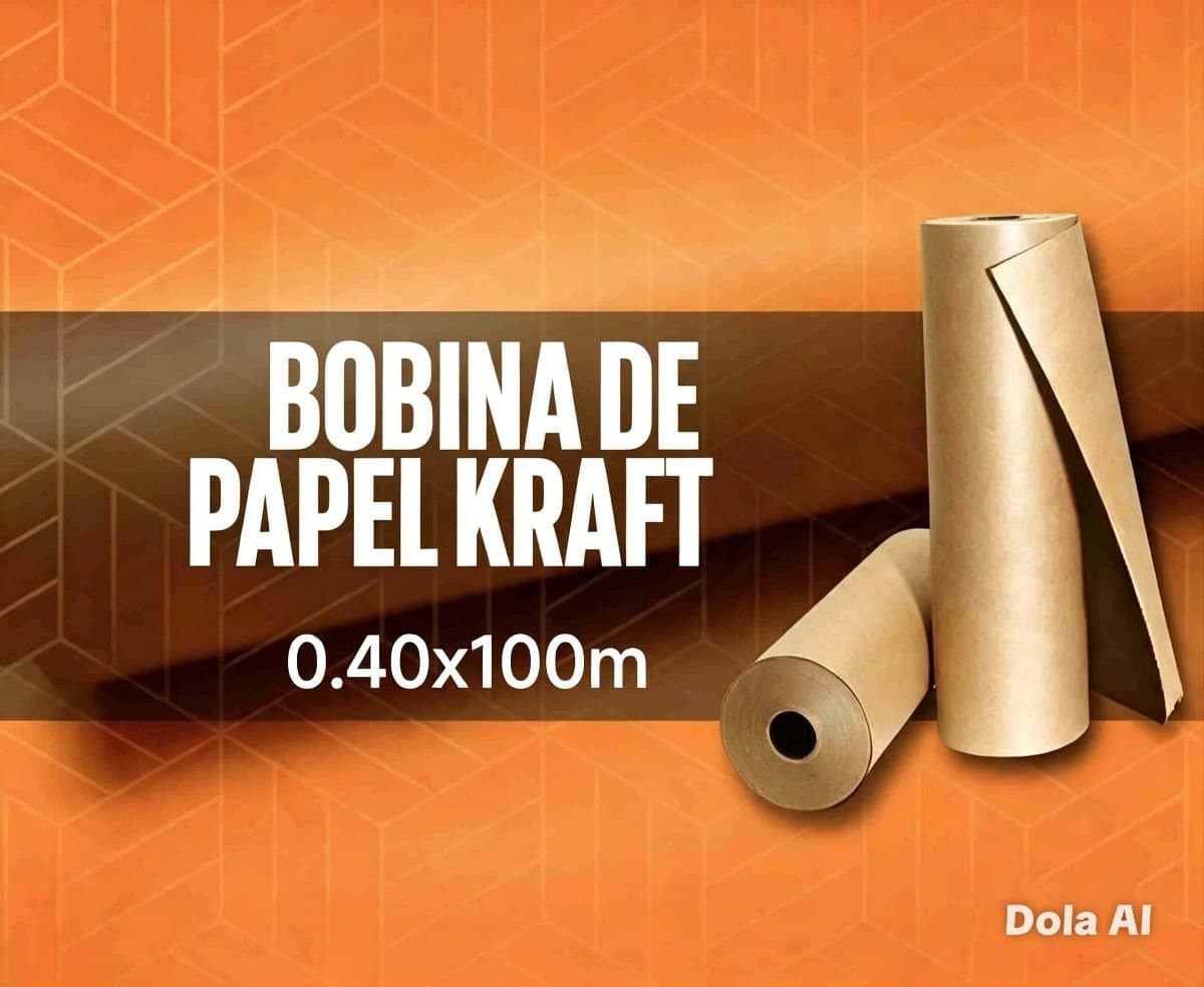 Bobina papel kraft 0.40x100m