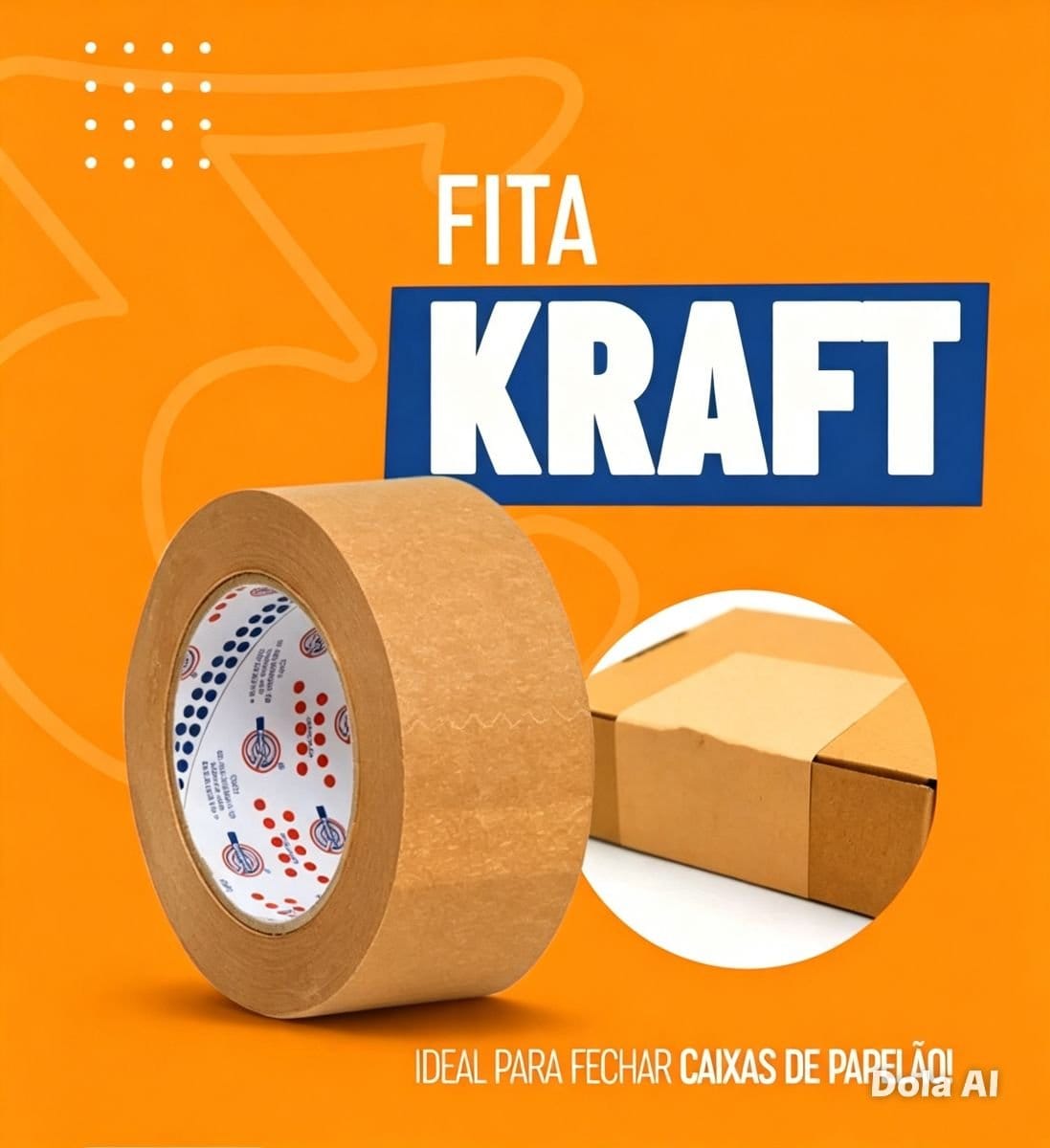 Fita kraft 45mmx50m - Foto 1