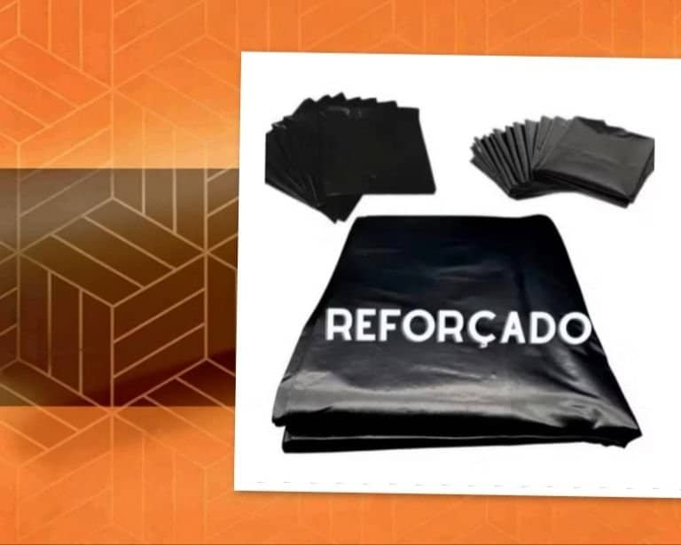 Sacos preto reforçado kit c/05 unidades