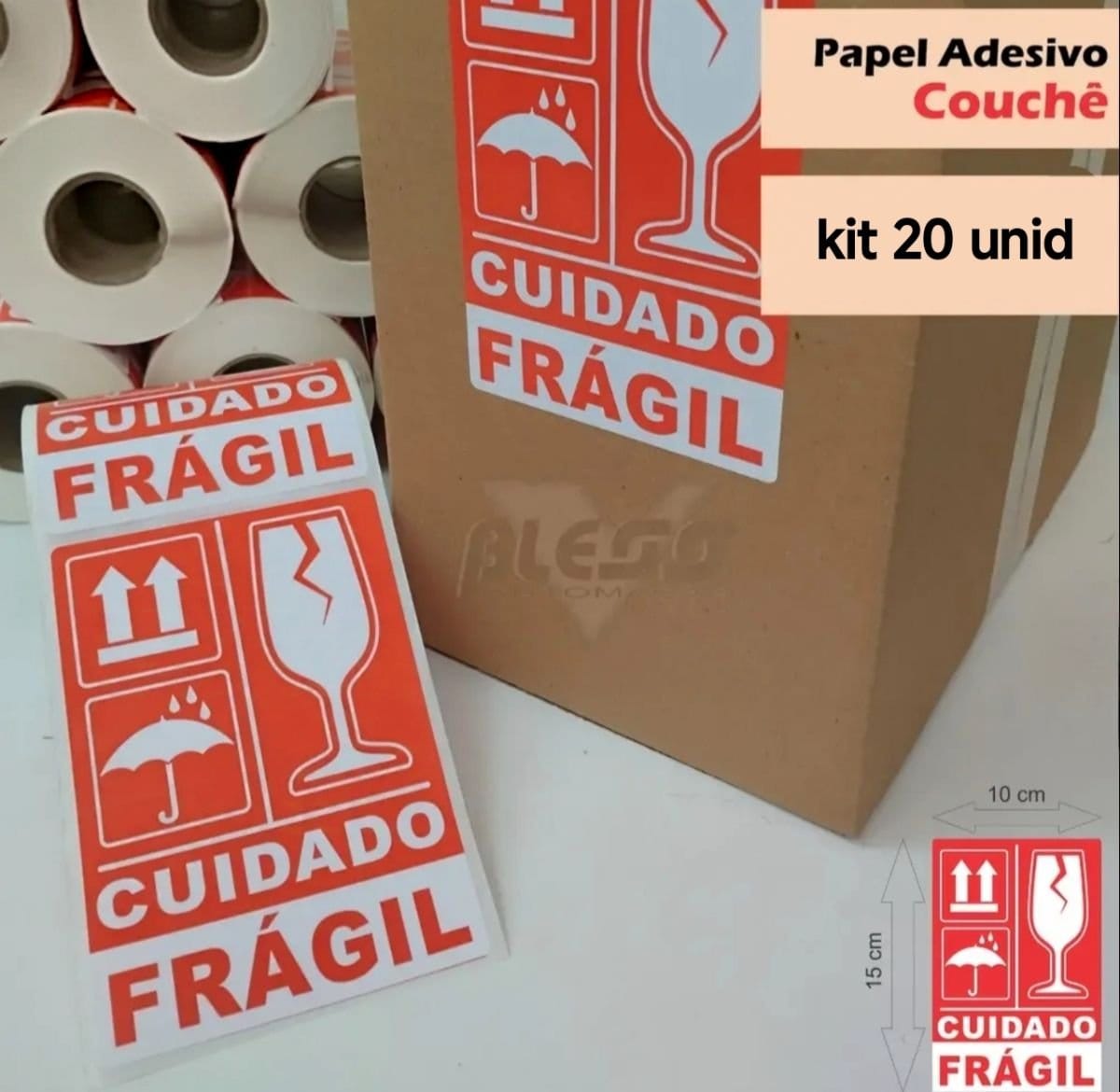 Adesivos frágil - Foto 3