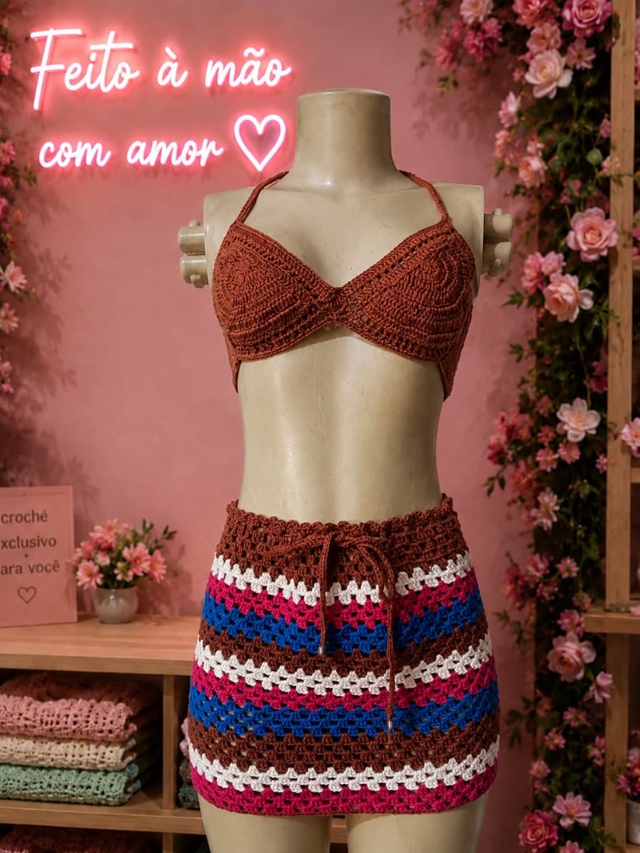 Conjunto crochê