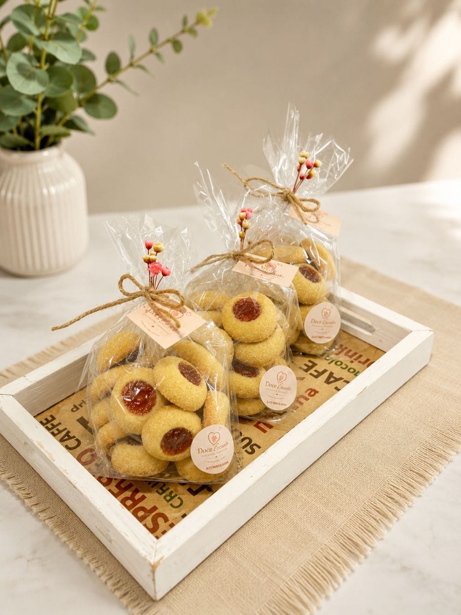 Biscoito amanteigado goiabada e chocolate - Foto 1